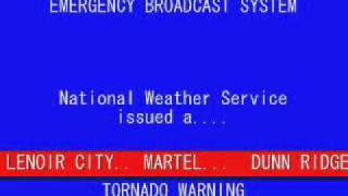MOCK EAS Tornado Warning for Loudon and Roane County in East TN