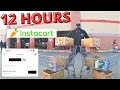 I Did Instacart For 12 HOURS Straight! - How Much Did We Make?