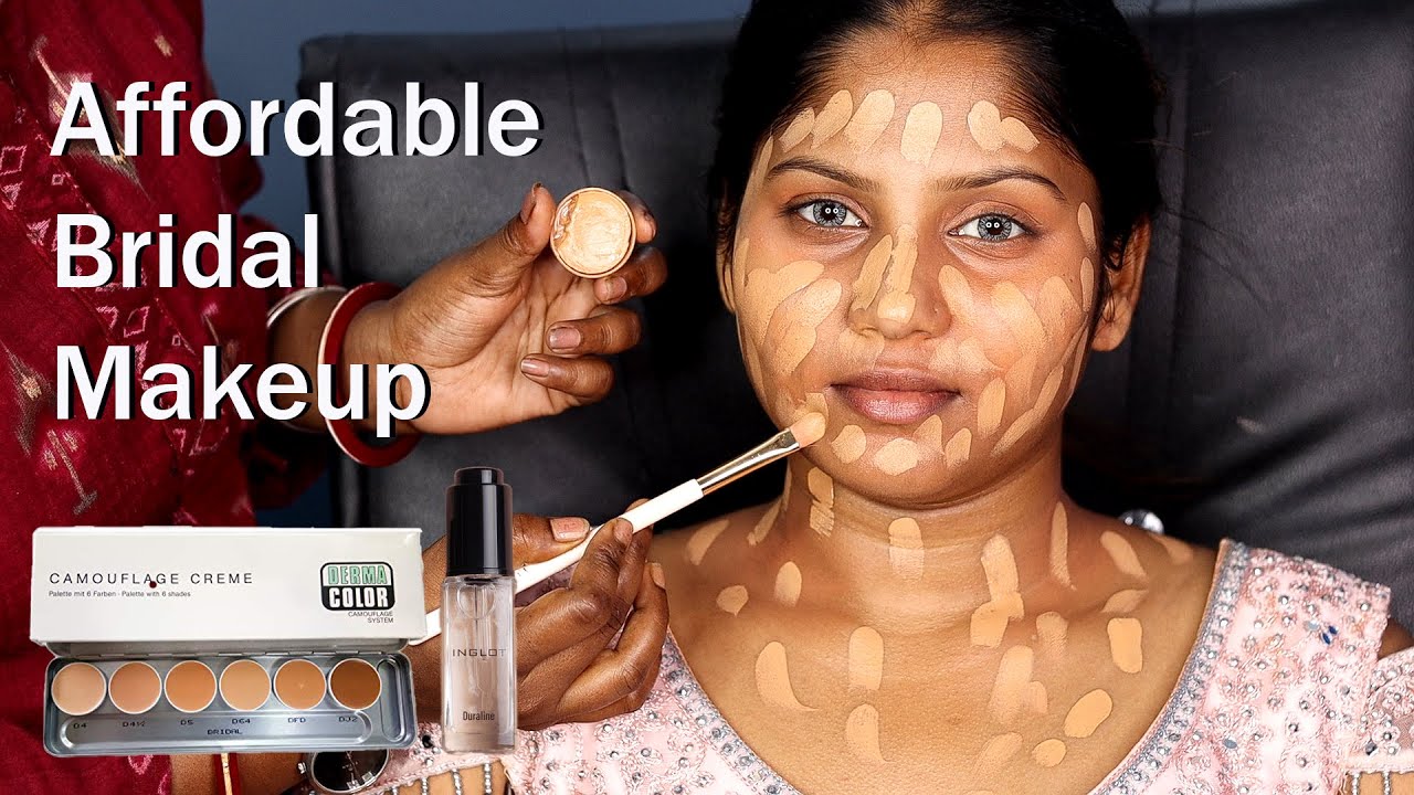 Summer Bridal Makeup/ Best Affordable Bridal Makeup For Beginners/ Step By Step Makeup Tutorial
