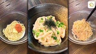 【10分でできる】チンして混ぜるだけ！たらこクリームうどん｜クラシル #Shorts