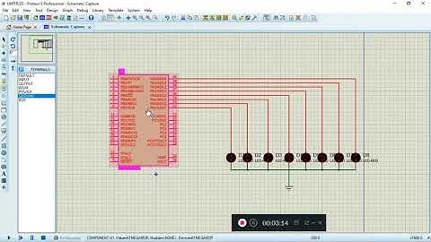 membuat lampu berjalan dengan proteus dan program bascom
