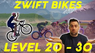 BEST BIKES in ZWIFT Level 20 - 30