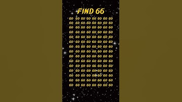 can you find 66 in 5 seconds? #wordpuzzlegame #game #mathematics #mindbendingquiz #puzzle