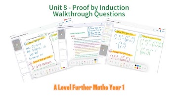 AS Level Further Maths - Proof by Induction (Unit 8) Exam Questions Walkthrough