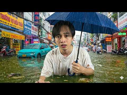 Thử Thách Sống Sót 50h Tại Thành Phố Mưa Không Ngớt | Quá Ẩm Ướt