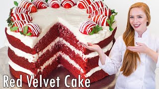 Full recipe here:
http://tatyanaseverydayfood.com/recipe-items/red-velvet-cake/ red
velvet cake is a much-loved and iconic made with cocoa powder, f...