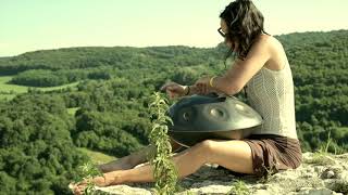 HandPan melody in a ruins of a hungarian castle