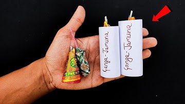 Homemade Ganga-Jamuna Crackers Making from Anar, Bullet Bam || How to Make Diwali Fireworks
