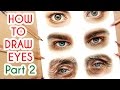 DRAWING EYES PART 2! Coloured Pencil Drawing Tutorial Episode 7