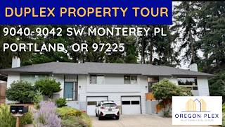 Portland Duplex Property Tour 9040-9042 SW Monterey Place