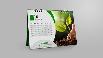 Professional Photo Desk Calendar Design | Photoshop Tutorial