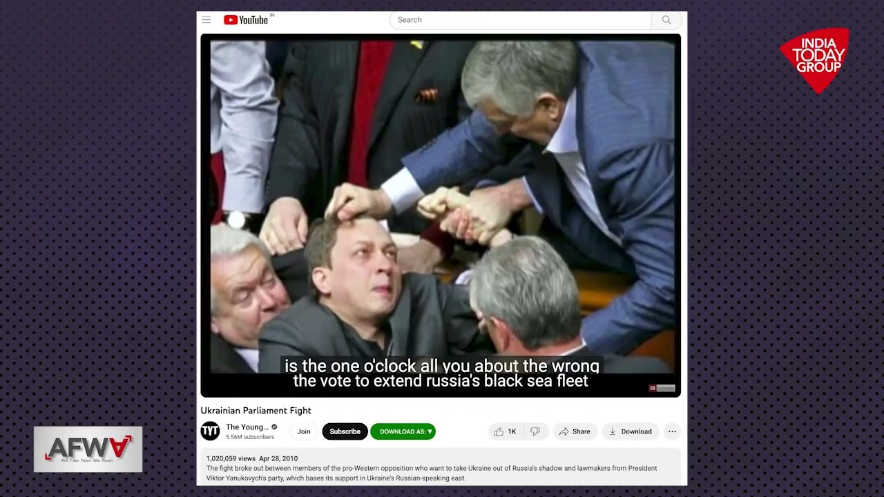 Fact Check Video: This fistfight in Ukraine Parliament is 13 years old