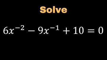 Solving Equations In Quadratic Form Using Substitution