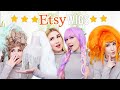 TRYING VERY EXTRA WIGS FROM ETSY !!