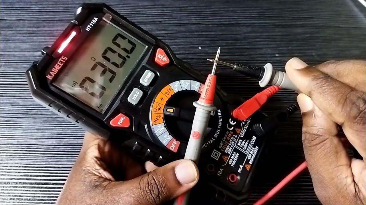 How to Check Continuity with a Digital Multimeter KAIWEETS YouTube