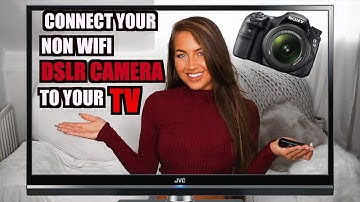 HOW TO CONNECT YOUR DSLR CAMERA TO YOUR TV || External Monitor Setup || CHEAP & EASY HACK!!