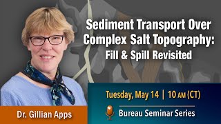 Sediment transport over complex salt topography:  fill & spill revisited