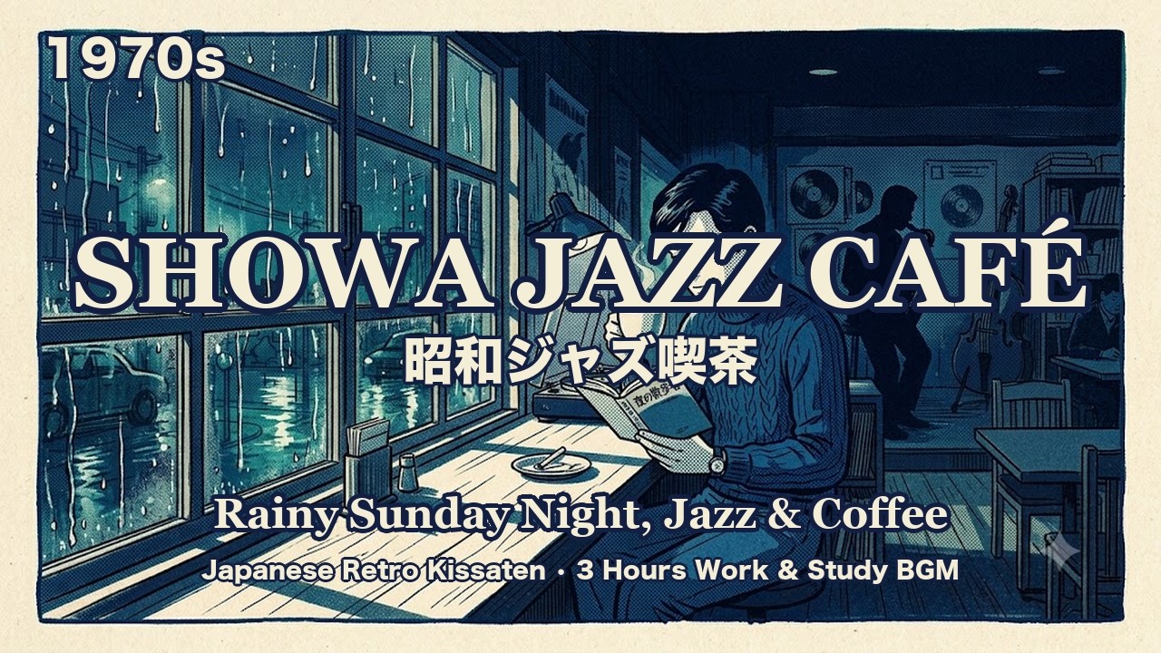 Showa Jazz Café ☕ Rainy Night, Jazz & Coffee｜1970s Japanese