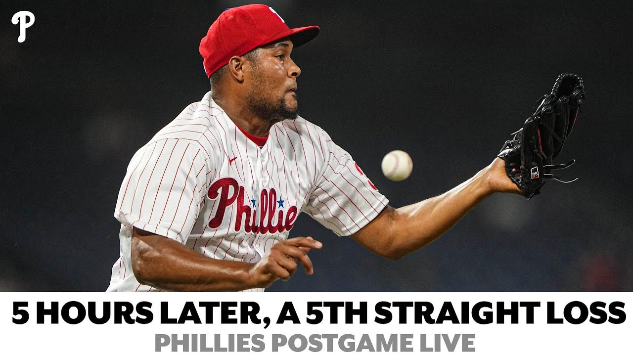 FIVE HOURS just for the Phillies to lose their FIFTH STRAIGHT game Phillies Postgame Live