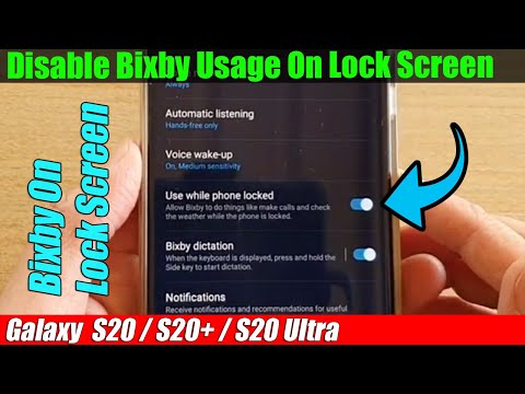 Galaxy S20/S20+: How to Disable Bixby Button on Lock Screen