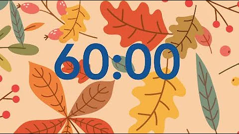 1 Hour Timer   Fall Leaves