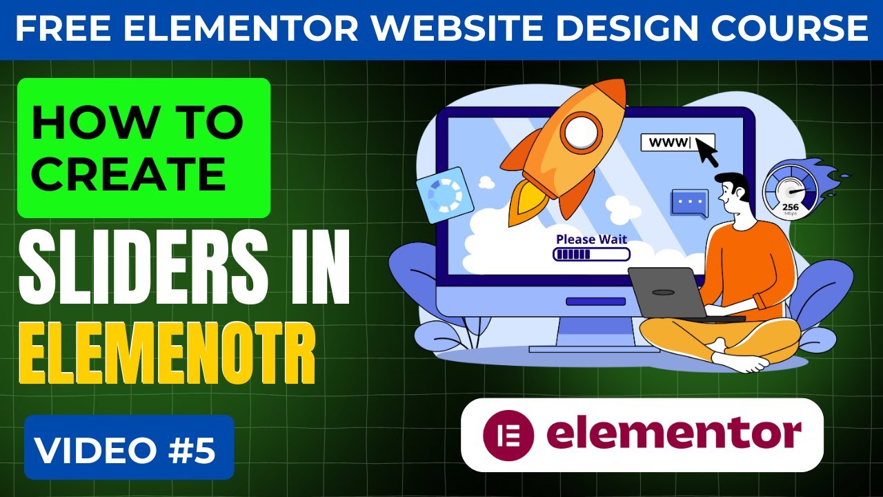 Как создать слайдер в Elementor | Учебное пособие по слайдеру в Elementor | Курс по созданию веб-...