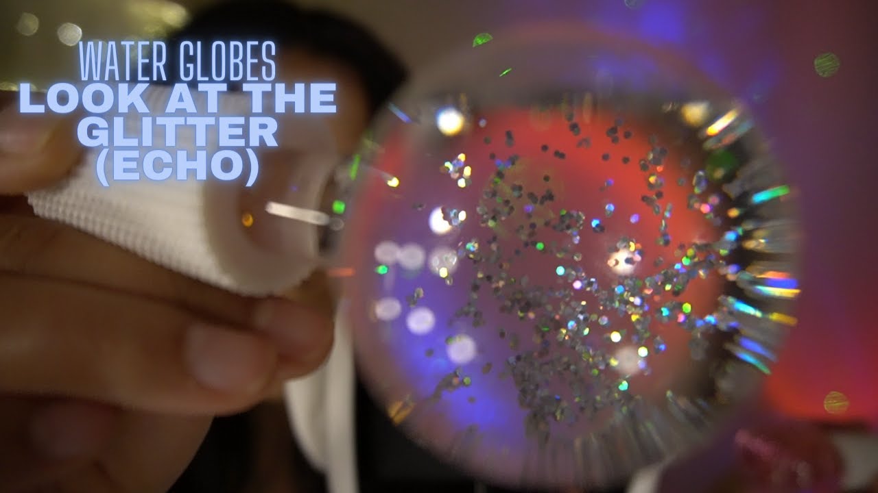 ASMR 30 mins of water globes with 3dio mic for sleep or relaxation 💤