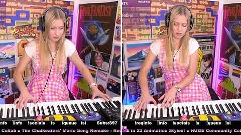Thumbnail of BOWSETTE mario song (The Chalkeaters) by ear on piano