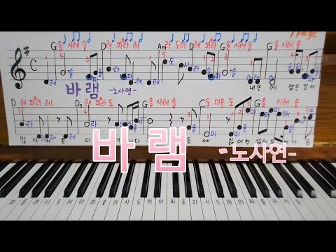바램 노사연 피아노반주법