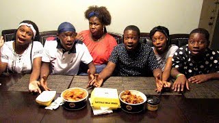 Buffalo hot wings challenge!!|The Family