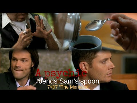 A psychic bends Sam's spoon | Supernatural | 7×07 "The Mentalist" - YouTube
