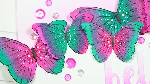 Copic Markers: Blending different colors with the FLICKING technique