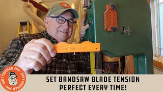 Tension Up to 3/4 Bandsaw Blades Perfectly