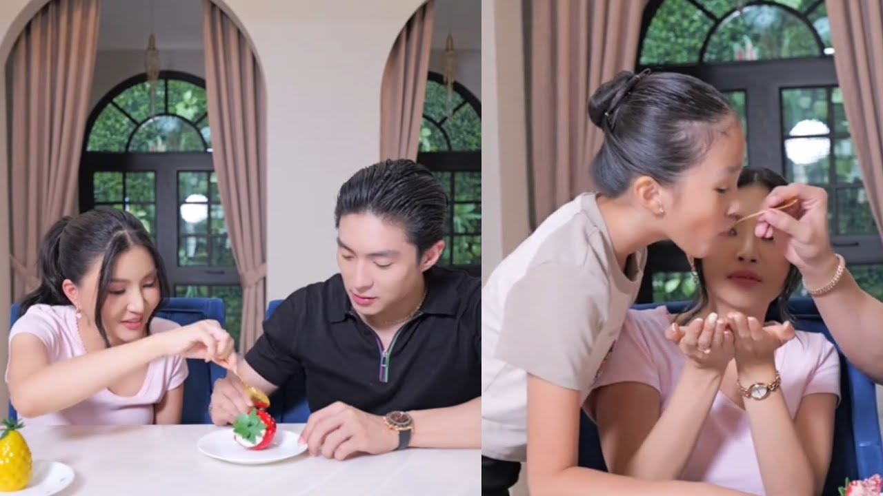 Super gemes..!! Saltingnya MAMIO n sweetnya PAPIO suapin cici thalia saat review coklat 🥰