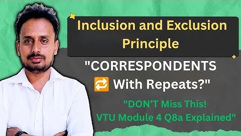 Permutation of CORRESPONDENTS | Most Repeated Exam Question | VTU Module 4
