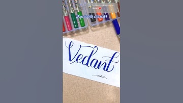 Calligraphy And Hand Lettering #shorts #calligraphy #handlettering