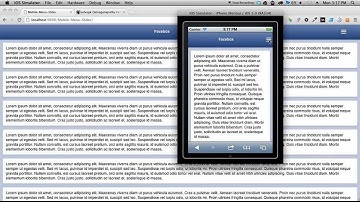 Facebook mobile like Menu slider using CSS3