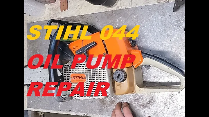I didn't expect this failure! Stihl 044 chainsaw bar oil pump inspection repair replacement. VPT