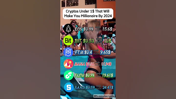 Cryptos Under 1$ That Will Make You Millionaire By 2024 #shorts #crypto