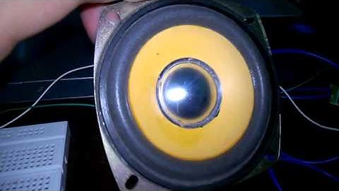 Low pass RC filter in action with PAM 8403 and 10 watt speaker.