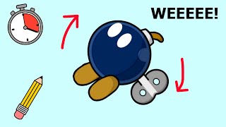 Bob-omb Backflip Animation Drawing Timelapse (3 Hours w/ Krita)