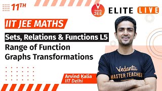 Sets, Relations & Functions L5 | Range of Function, Graphs Transformations | IIT JEE Maths (11th)