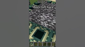 Minecraft logic 😂 part 4 #shorts #minecraft