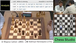 EXCITING TACTICAL ENDGAME! ♔Magnus Carlsen Vs ♚Shakhriyar Mamedyarov | World Blitz Championship 2019 by Chess Studio 13,821 views 4 years ago 10 minutes, 47 seconds