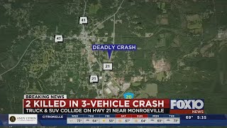 Two killed in Monroe County crash