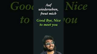 freut mich - Nice to meet you | English to German