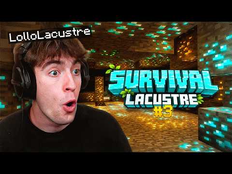 COSTRUISCO una MINIERA ASSURDA!! MINECRAFT SURVIVAL LACUSTRE EP.3