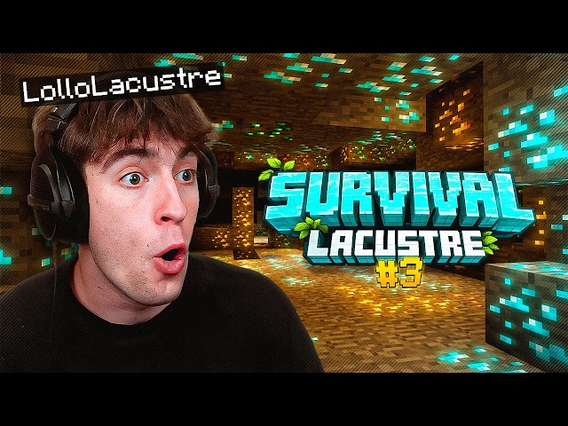 COSTRUISCO una MINIERA ASSURDA!! MINECRAFT SURVIVAL LACUSTRE EP.3