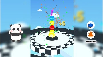 STACK RIDER: ALL LEVELS GAMEPLAY ANDROID,IOS (LEVEL 3-6) WITH PANDA