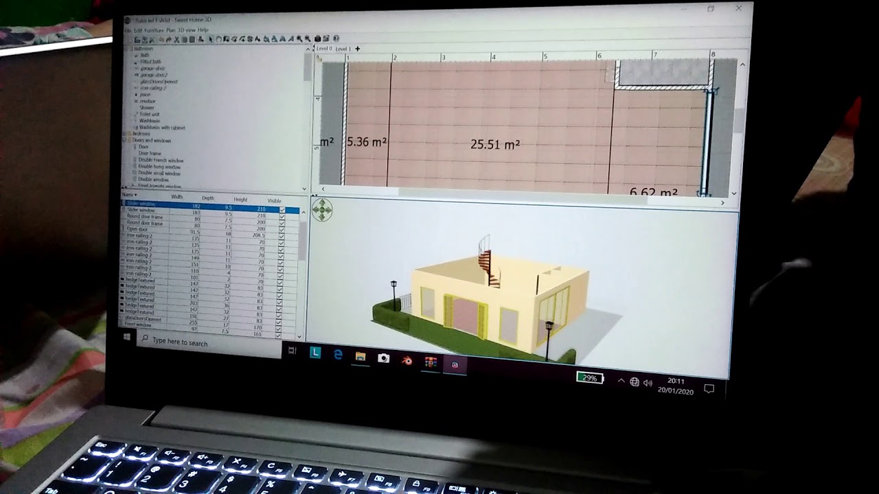 MEMBUAT DESAIN  RUKO  DENGAN  APLIKASI SWEET HOME 3D Part 2 